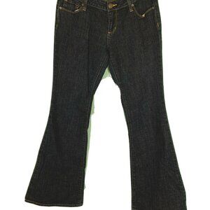 Bullhead Newport Skinny flared leg jeans dark wash low rise Sz 9